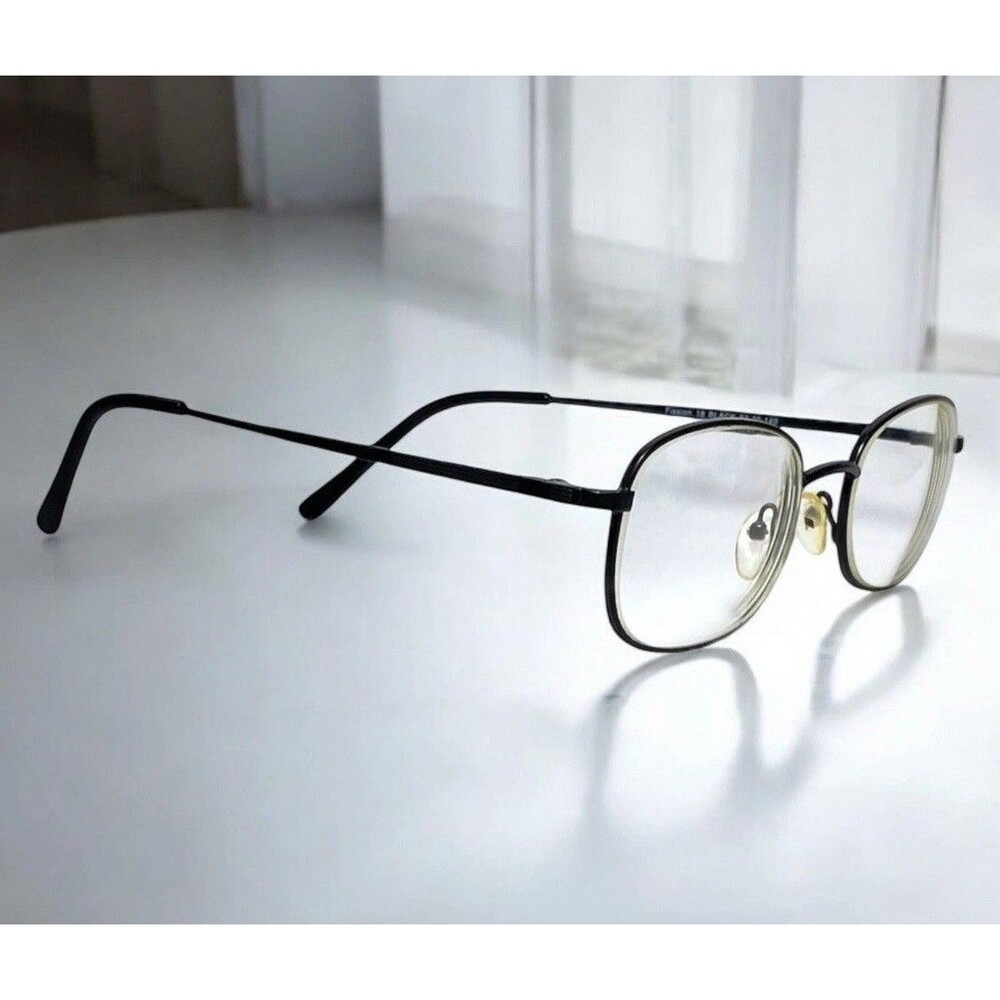 Fission 18 Eyeglasses FRAMES ONLY Black 53-20-140 Full Rim Square